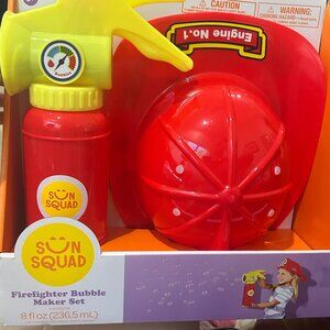 NEW Fireman Bubble Maker & Hat from Target